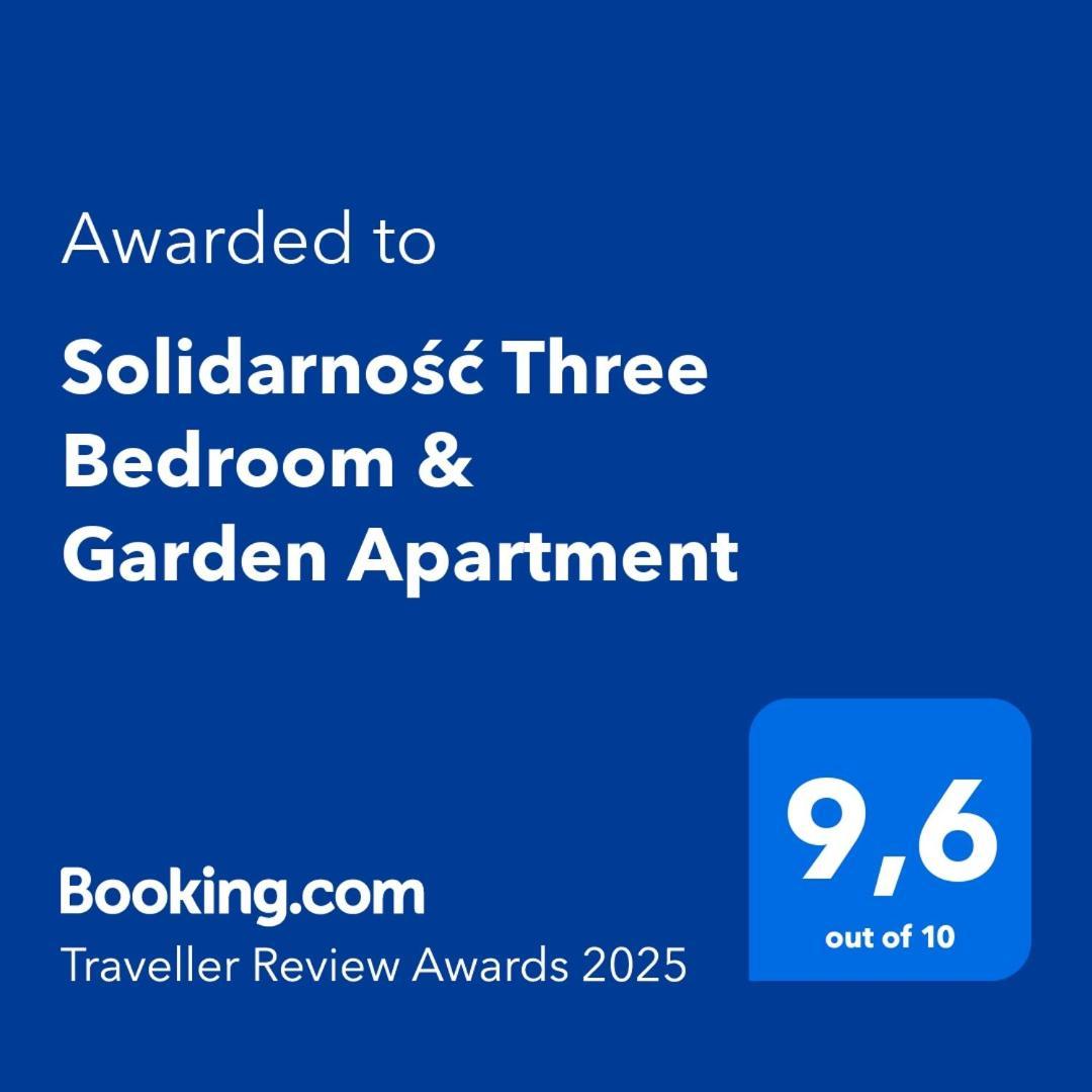 Solidarnosc Three Bedrooms & Garden Apartment Gdansk Exterior photo